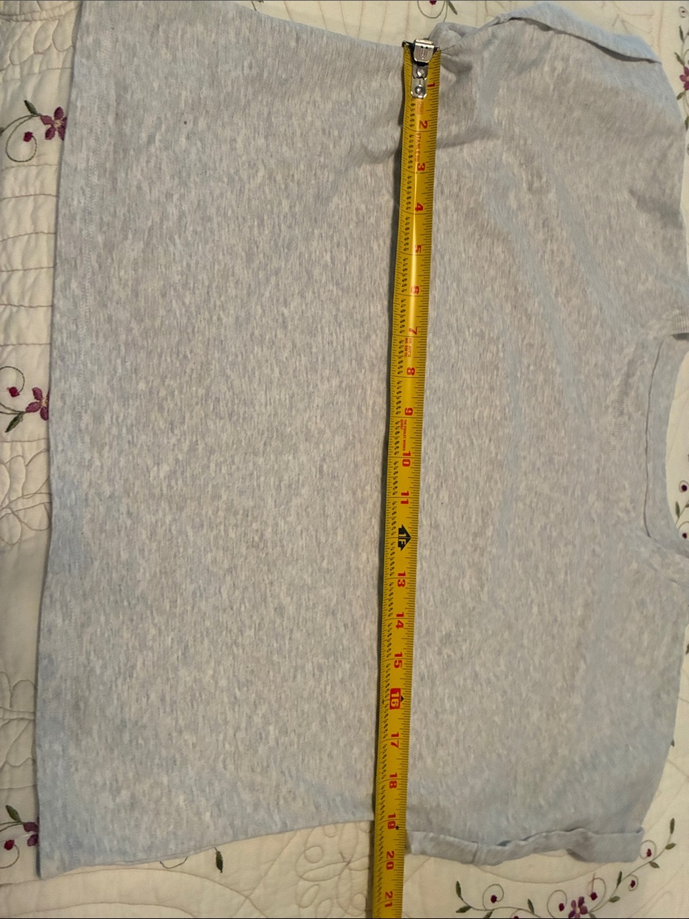 Off Line Gray Cropped Boxy Tee - Picture 6 of 7